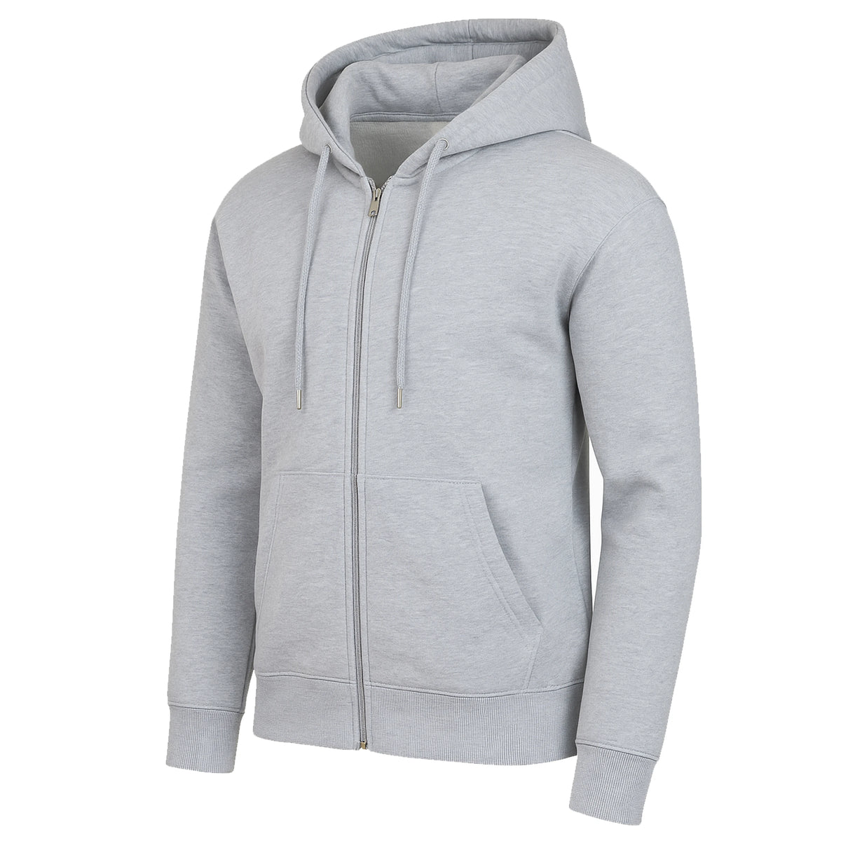 Men's Solid Winter Sherpa Lined Full Zip-Up Hooded Breathable Eco-Friendly Regular Fit Pockets Hoodie (S-3XL)