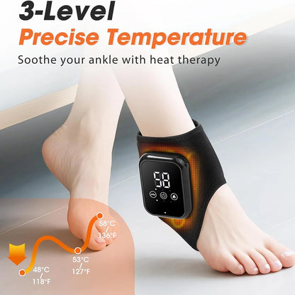 2pcs 3 Heating Levels Heated Ankle Brace with Vibration
