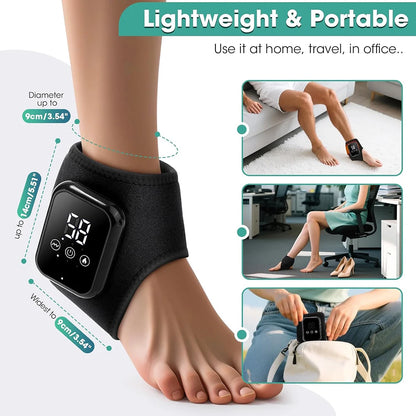 2pcs 3 Heating Levels Heated Ankle Brace with Vibration