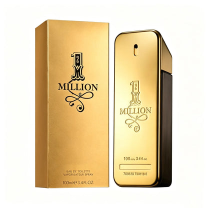 Rabanne 1 Million Eau de Toilette - Long Lasting Designer Fragrance for Men with Mandarin, Cinnamon & Amber - Luxury Men's Perfume Spray
