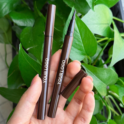 Private Label Mineral Liquid Eyeliner Pen Quick Dry High Pigment Oil-Proof & Waterproof Black Brown Eye Makeup for Beauty Brands