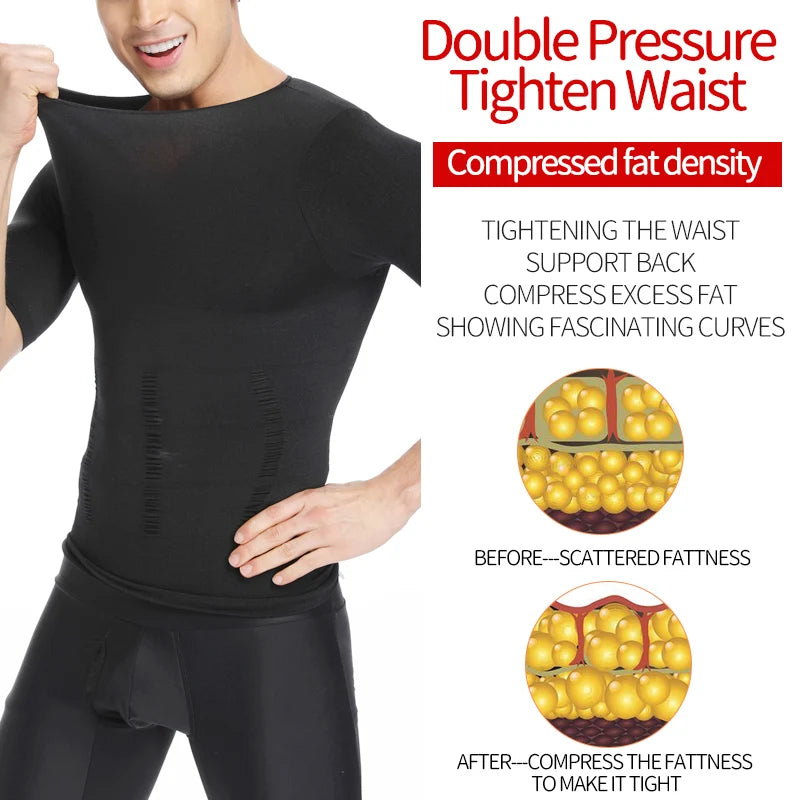 Man Shapers Modeling Underwear Waist Trainer Corrective Posture Vest Corset