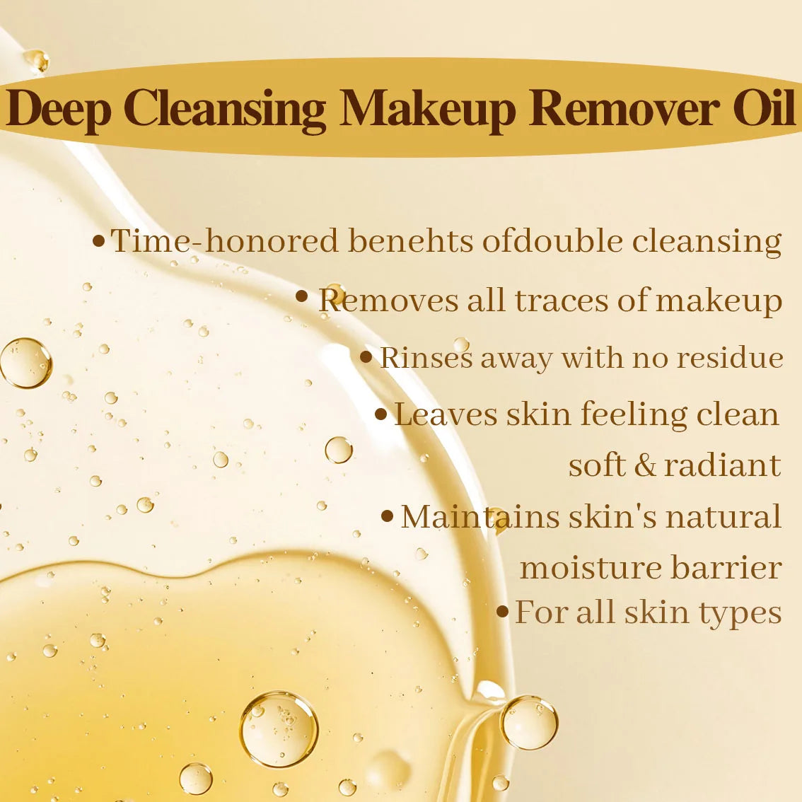 ZS Private Logo Antioxidant-rich Deep Cleansing Oil Makeup Remover Oil Without Clogging Pores Residue-Free for All Skin Types