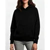 Custom Black Unisex Hooded Pullover Hoodie with Pocket Women's Casual Wear 100% Cotton Knitted 380g Autumn Style MW-NAN-110707