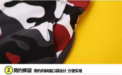 Wine Kid Hip Hop Clothing Camouflage Jogger Pants for Girls Jazz Dance Wear Costume Ballroom Dancing Clothes Stage Outfits Suit