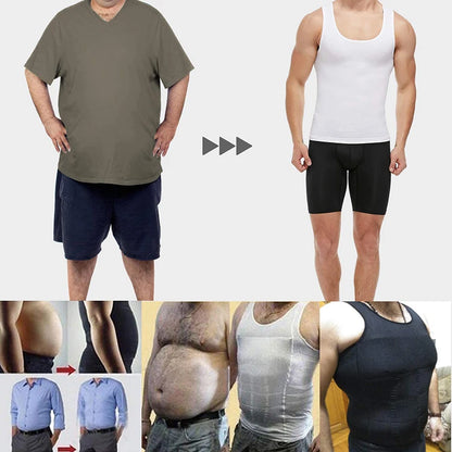 Man Shapers Modeling Underwear Waist Trainer Corrective Posture Vest Corset