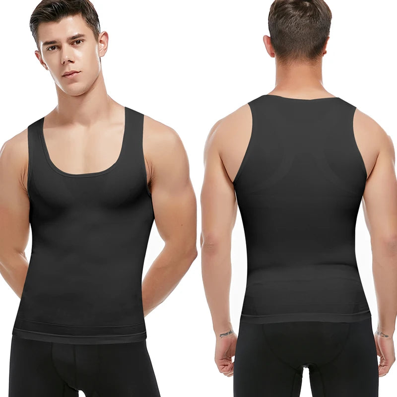 Man Shapers Modeling Underwear Waist Trainer Corrective Posture Vest Corset