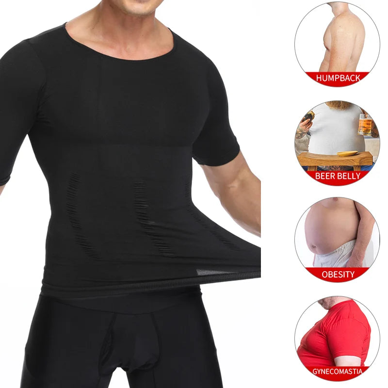 Man Shapers Modeling Underwear Waist Trainer Corrective Posture Vest Corset