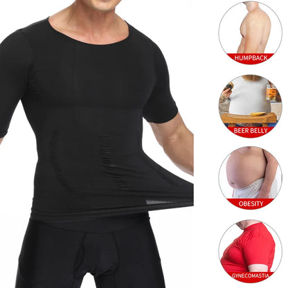 Man Shapers Modeling Underwear Waist Trainer Corrective Posture Vest Corset