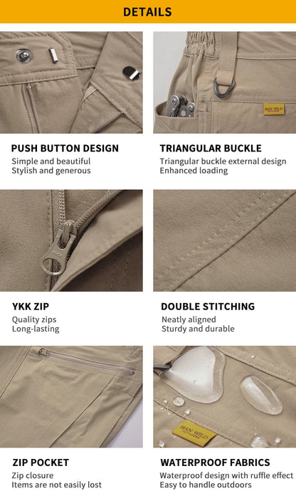 HAN WILD Quick Drying Casual Pants Breathable Lightweight Waterproof Pants