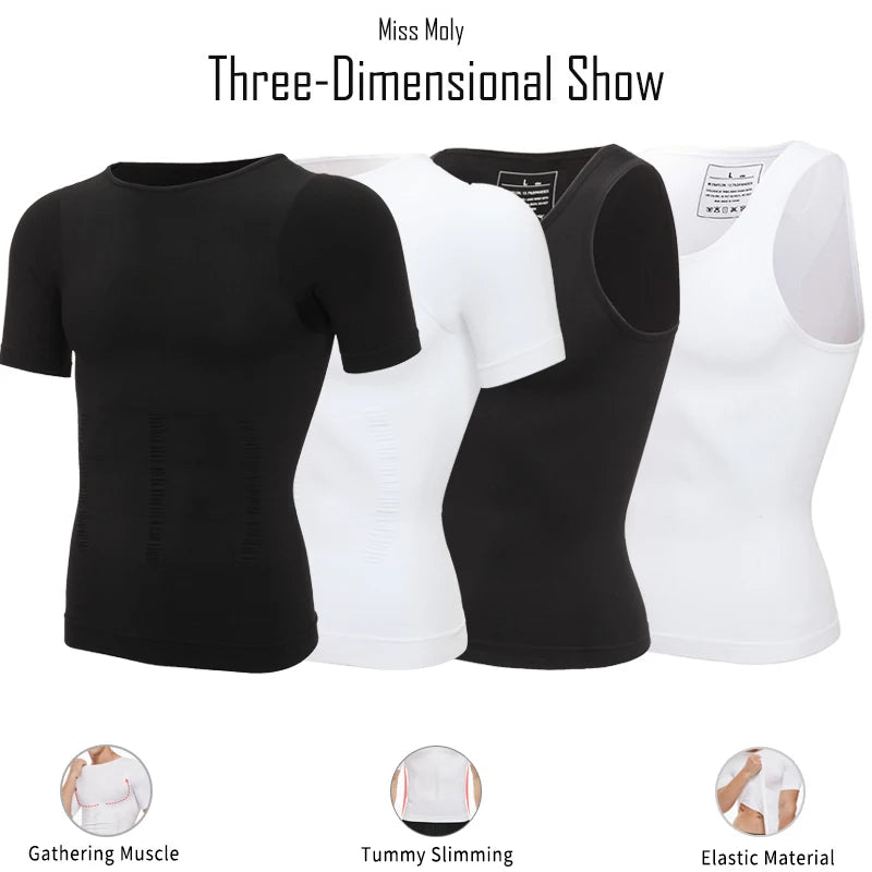 Man Shapers Modeling Underwear Waist Trainer Corrective Posture Vest Corset