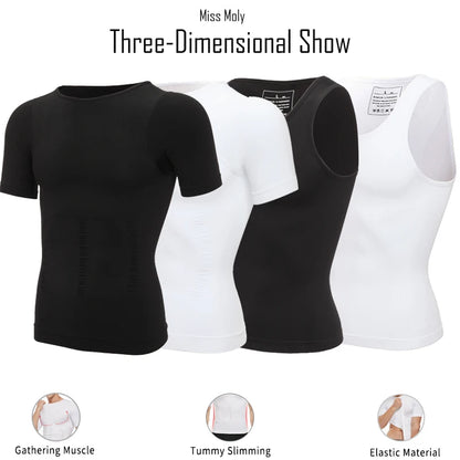 Man Shapers Modeling Underwear Waist Trainer Corrective Posture Vest Corset