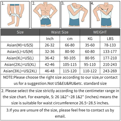 Man Shapers Modeling Underwear Waist Trainer Corrective Posture Vest Corset