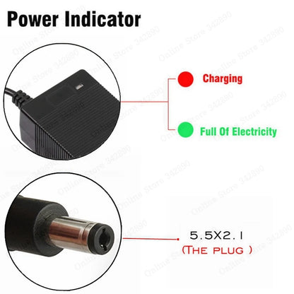 36V 2A Battery Charger Output 42V 2A Charger
