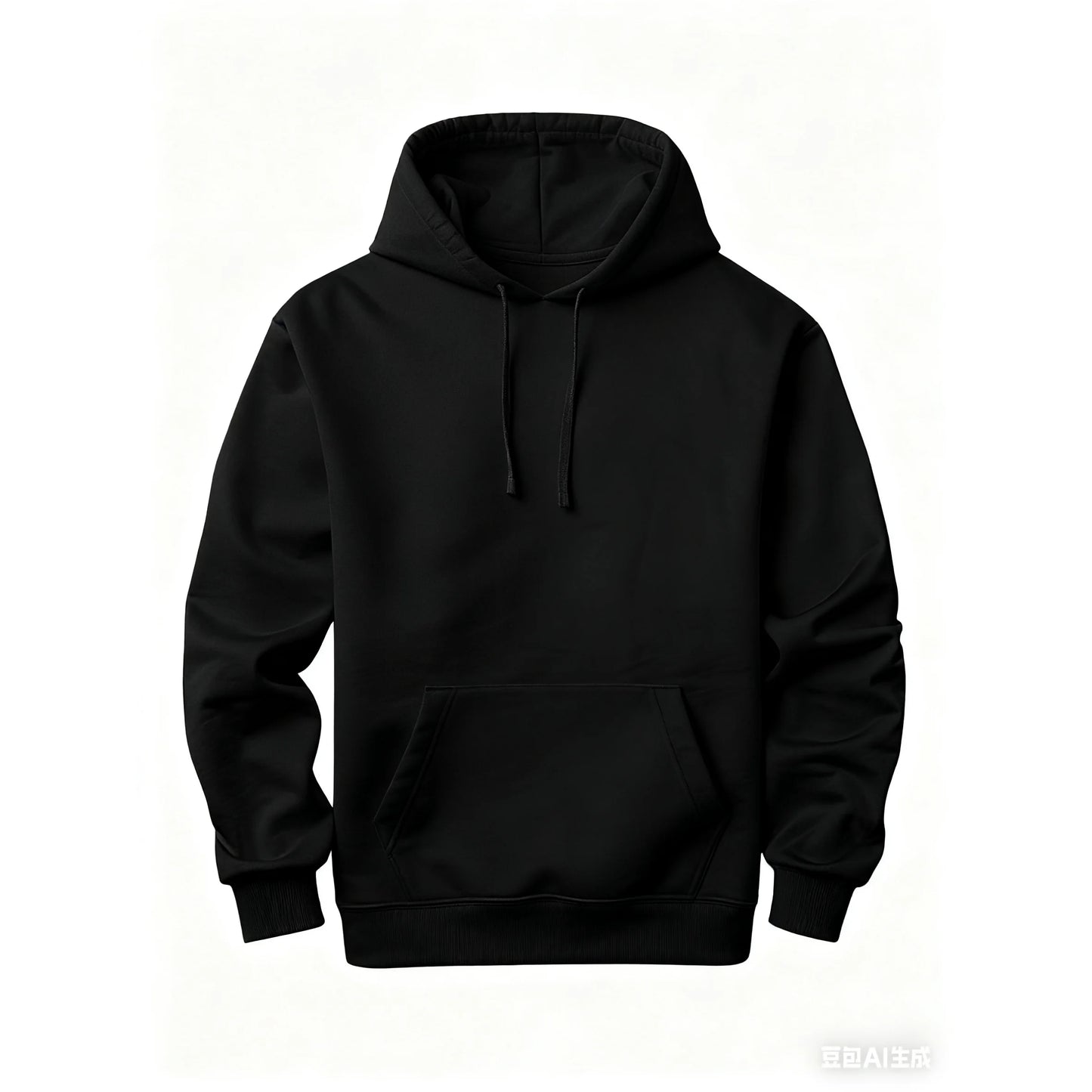 Custom Black Unisex Hooded Pullover Hoodie with Pocket Women's Casual Wear 100% Cotton Knitted 380g Autumn Style MW-NAN-110707
