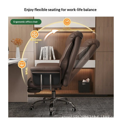 Boss Chair, Home Office Computer Chair, Comfortable Long Sitting Business Computer Sofa Chair boss