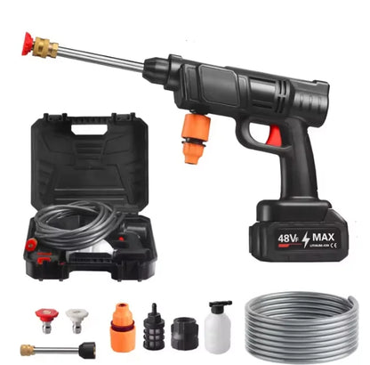 Portable High Pressure Washer 30Bar Water Gun Household Lithium Battery Charging Wireless Spray Cleaner Pump Washing Machine