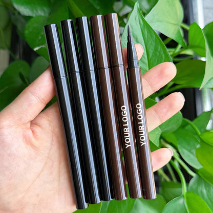 Private Label Mineral Liquid Eyeliner Pen Quick Dry High Pigment Oil-Proof & Waterproof Black Brown Eye Makeup for Beauty Brands