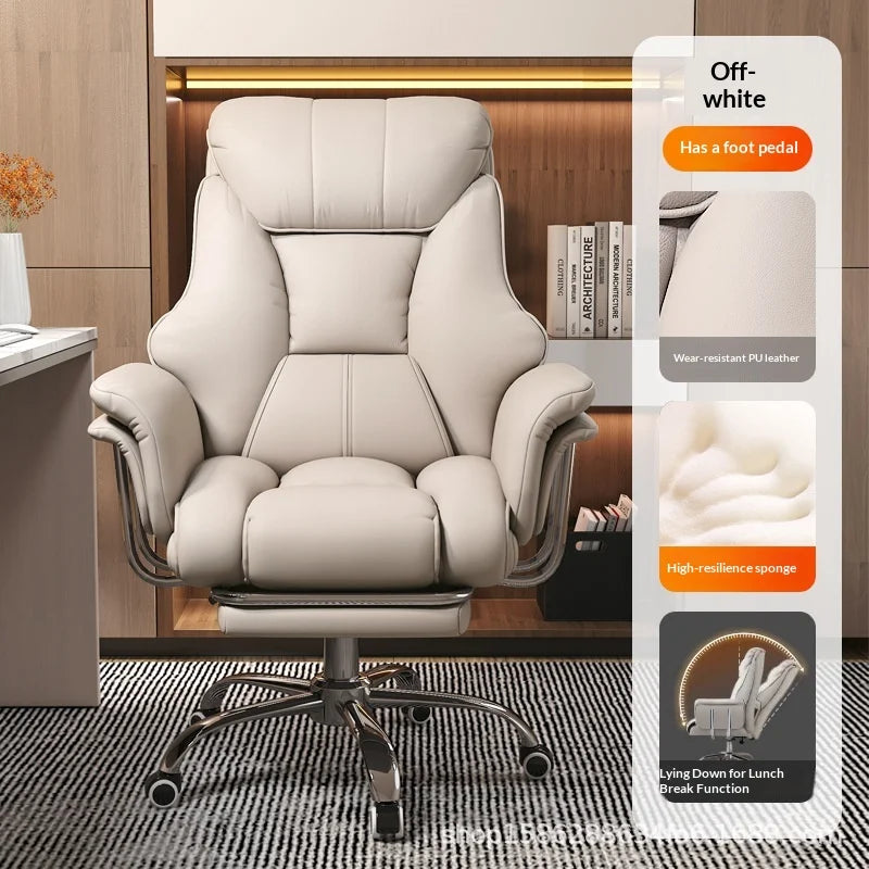 Boss Chair, Home Office Computer Chair, Comfortable Long Sitting Business Computer Sofa Chair boss