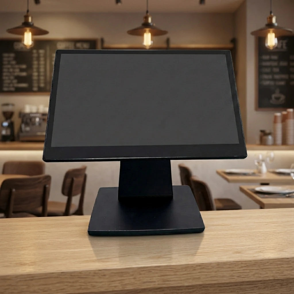 15.6 Inch All in One POS Terminal with Ultra Narrow Bezel Windows 10 Cash Register Touch Screen Retail System