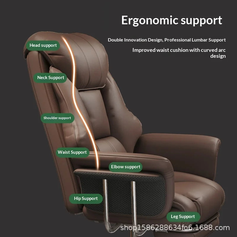 Boss Chair, Home Office Computer Chair, Comfortable Long Sitting Business Computer Sofa Chair boss