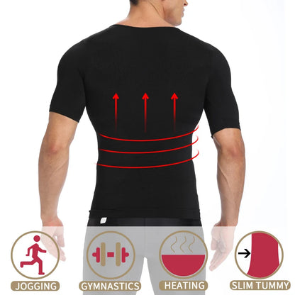 Man Shapers Modeling Underwear Waist Trainer Corrective Posture Vest Corset