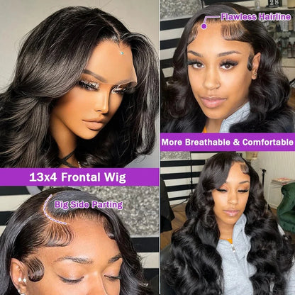Wholesale 13x4 Raw Human Hair Lace Front Wigs Brazilian Hd Lace Frontal Wigs Transparent Hd Lace Front Wigs for Black Women