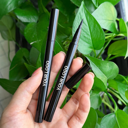Private Label Mineral Liquid Eyeliner Pen Quick Dry High Pigment Oil-Proof & Waterproof Black Brown Eye Makeup for Beauty Brands