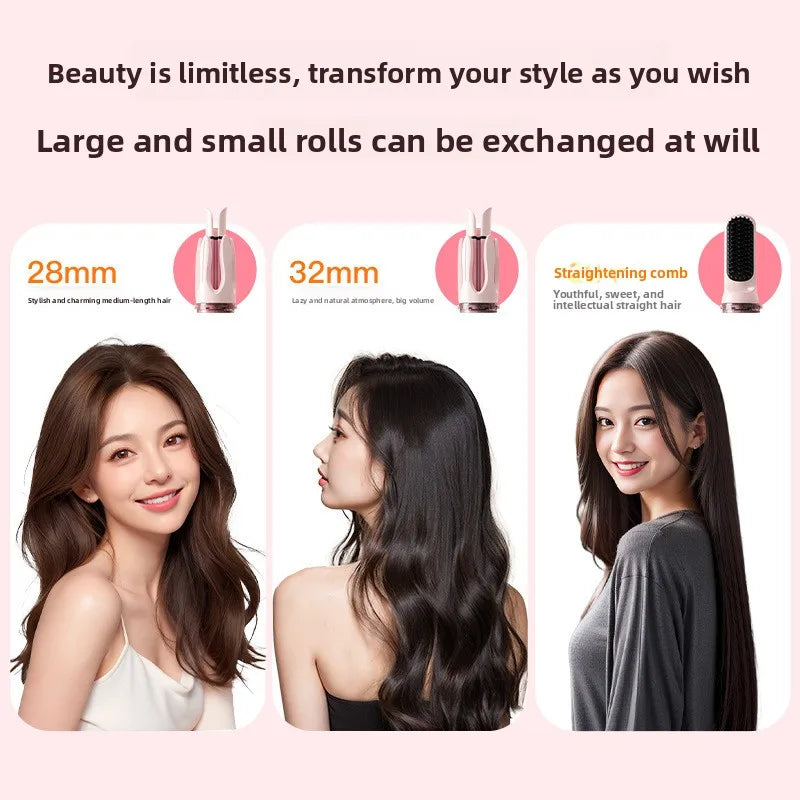 Fully Automatic Curling Iron 32mm Large Wave Long-Lasting Styling No Damage Lazy Person's Magic Tool for Dormitories