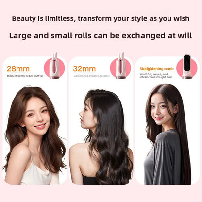 Fully Automatic Curling Iron 32mm Large Wave Long-Lasting Styling No Damage Lazy Person's Magic Tool for Dormitories