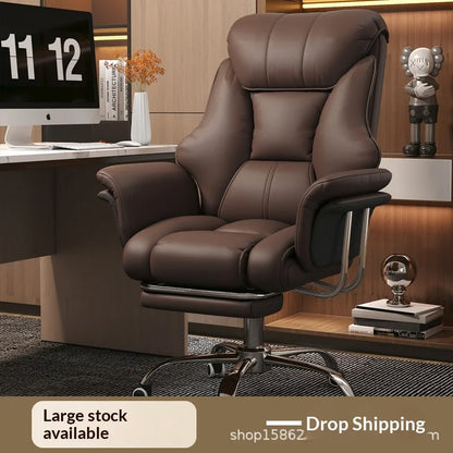 Boss Chair, Home Office Computer Chair, Comfortable Long Sitting Business Computer Sofa Chair boss