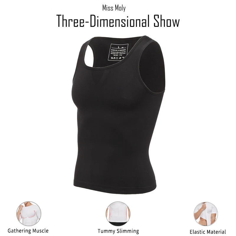 Man Shapers Modeling Underwear Waist Trainer Corrective Posture Vest Corset