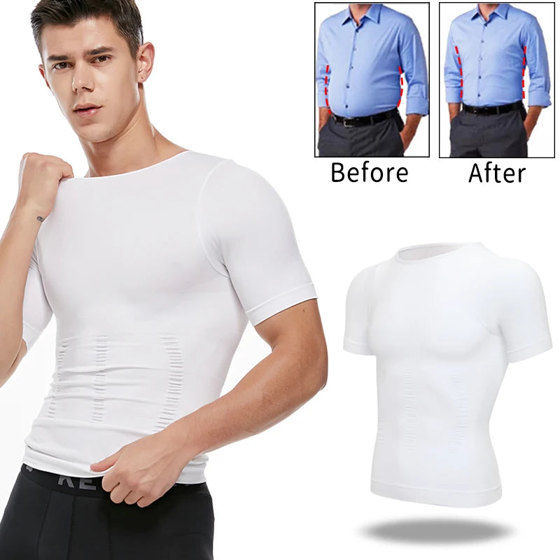 Man Shapers Modeling Underwear Waist Trainer Corrective Posture Vest Corset