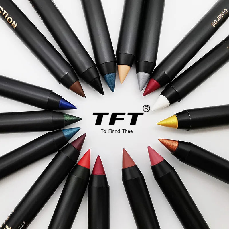 Wholesale Longlasting Waterproof Matte Lip Kissproof Makeup Lipstick Pencil 3 in 1 Eyeliner Lip Liner Eyeshadow