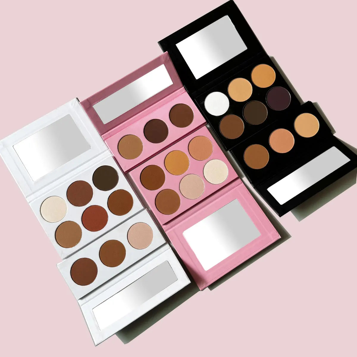 Custom logo Long Lasting Nude Shimmer Glitter Blush Highlighter Contour Palette Private Label Cruelty Free Blush Palette