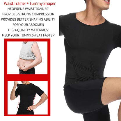 Man Shapers Modeling Underwear Waist Trainer Corrective Posture Vest Corset