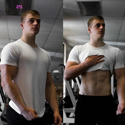 High Quality  Custom Logo Plain  Sport  Running Plus Size Men's  Blank Bamboo  T-shirts  Fitness Clothing  Workout Gym Shirts