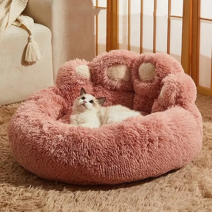 Pet Dog Bed for All Seasons Paw Plush Warm Cat Bed Comfortable for Small Large Dog Bed Design Dog Products