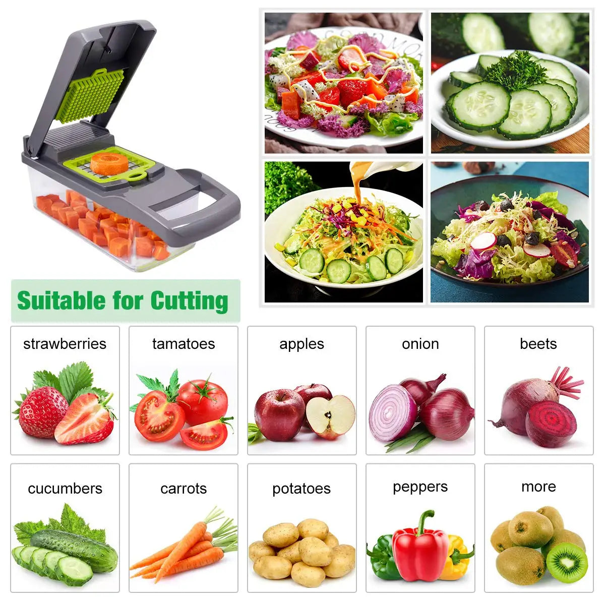 Vegetable Chopper Multifunctional Grater Cutter Kitchen Accessories