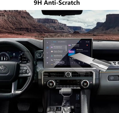 Screen Protector for Toyota Tacoma 14 Inch Navigation Touchscreen for 2024 2025 Tempered Glass 9H Anti-Scratch Protection