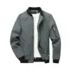 Men's Safari Jacket Softshell Stand Collar Full Zip Casual Stylish Golf Windbreaker Spring Plain Dyed Reversible Front