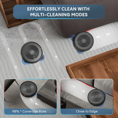 Bagotte New Smart Robot Vacuum Cleaner Household Floor Automatic Cleaning Sweeping Mopping with Wifi App Control New Features!