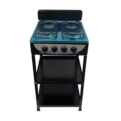 Golden Supplier Modern Novel Design Reasonable Price Stove Top Covers Standing Gas Cooker Cooktop with burner Shelves
