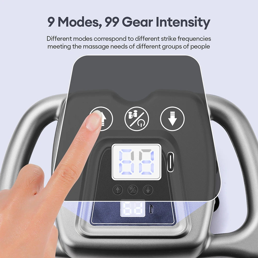 24-Heads Fascia Gun High-Frequency Vibration Body Massage Gun Back and Waist Massager