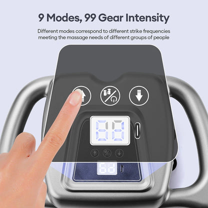 24-Heads Fascia Gun High-Frequency Vibration Body Massage Gun Back and Waist Massager