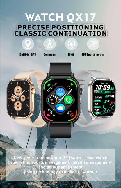 Newly Built-in GPS Sports Fitness Pilates Smart Watch Women Fashion Precise Positioning 5ATM Waterproof Bluetooth Call Bracelets