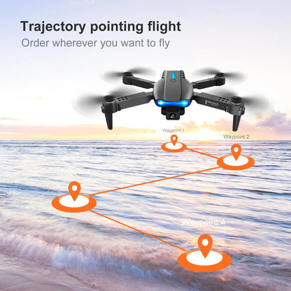 The 2026 Upgraded E88PRO MAX Foldable Drone Features Dual Cameras, Extra Batteries