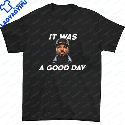 Men Clothing Ice Cube Rapper Hip Hop T-Shirt Vintage Rapper Graphic
