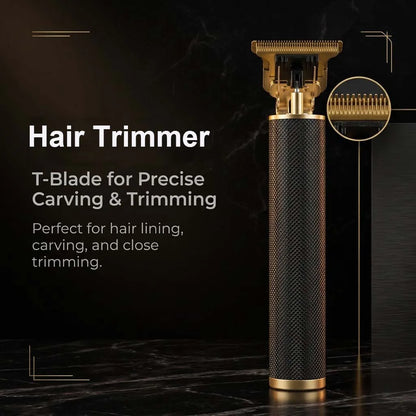 Professional 3-in-1 Electric Hair Clipper Set with LED Display.