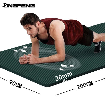 Thick NBR Yoga Mats Anti-slip Sport Fitness Mat Blanket for Exercise